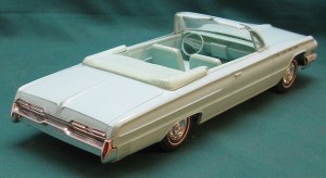 62 BUICK ELECTRA 225 CONV, Wheat's nostalgia, 1/25th scale dealer promotional model cars