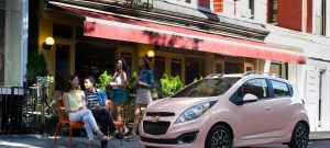 Pink Chevy Spark