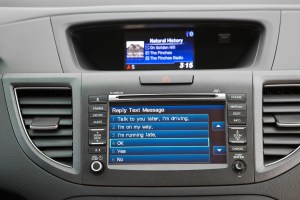 Navigation and information screen in Honda 2012 Honda CR-V EX-L AWD