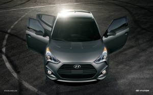 Veloster includes a third door on the passenger's side for easy access to the rear seat.