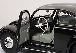 Autoart executes the simple VW interior flawlessly.