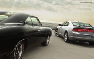 Old vs. New Charger ... both have a HEMI in 'em!