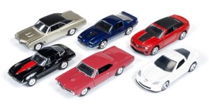 Auto World delivers six handsome die-cast models in 1:64 scale for $2.99 each. This is the series 1 release.
