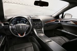 The interior is stylish and plush.