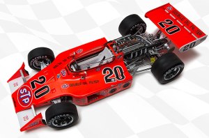 The 1973 Indy 500 winning Eagle, driven by Gordon Johncock.