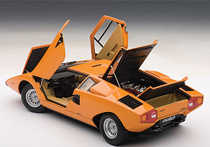 Everything opens on the Countach, including its clever scissors doors.