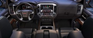 The dash features bold macho styling and big buttons and controls. This interior isn't for sissies!