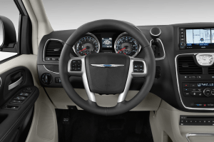Controls are tidy and well placed in the Chrysler.
