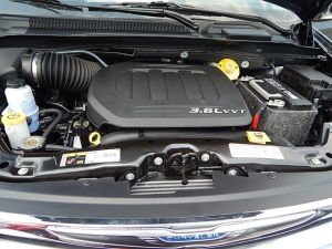 Chrysler's Pentastar V6 delivers good power for the van.