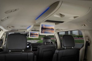 Flip-down screens add to long-term enjoyment on trips. Plus there's room for seven in a minivan.