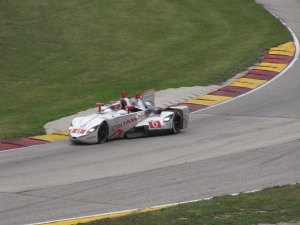 Here's the real DeltaWing at Road America in 2013, where it finished fourth.
