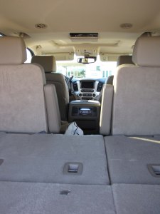 Power down the third row seats and there's good storage space. Those second row seats also fold flat.