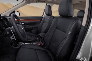 The Outlander's dash is well laid out and seats are comfortable.