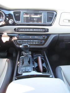 The test van had a large touchscreen and easy to see and use dash buttons.