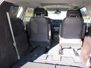 There's a ton of room when the third row seat is folded flat.