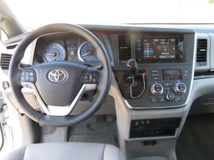 Well laid out dash, but the shifter is awkwardly located.