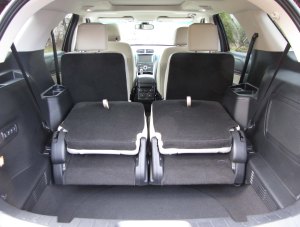 Plenty of room in back and the third row seats power down.