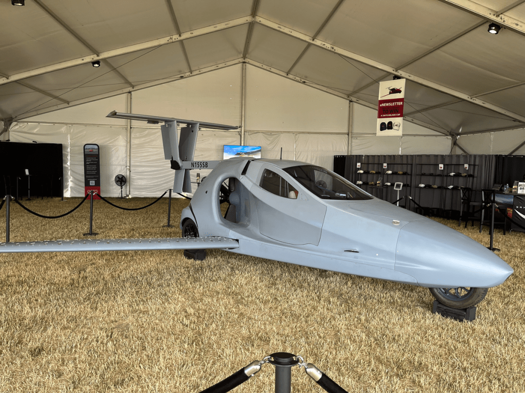 Switchblade flying car at AirVenture