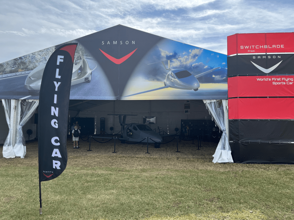 Switchblade flying car at AirVenture