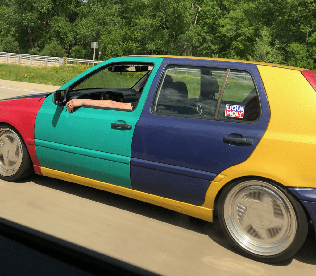 96 VW Golf Harlequin