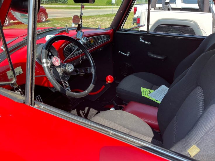 59 Rambler American Restomod interior as car spot on SavageOnWheels.com